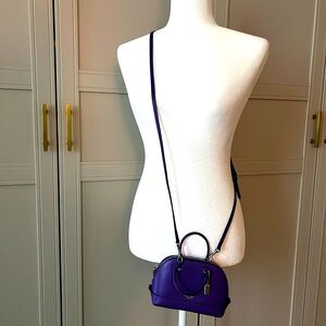 Purple mini Coach purse